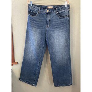 Kut from the Kloth Jeans Womens 12 Charlotte Fab Ab Culotte Wide Leg‎ Retro Boho